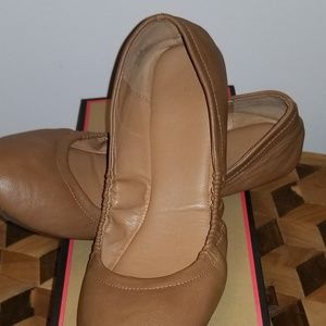 Tan slip-on shoes